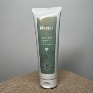 Flacone di una maschera emolliente idratante ad azione rapida